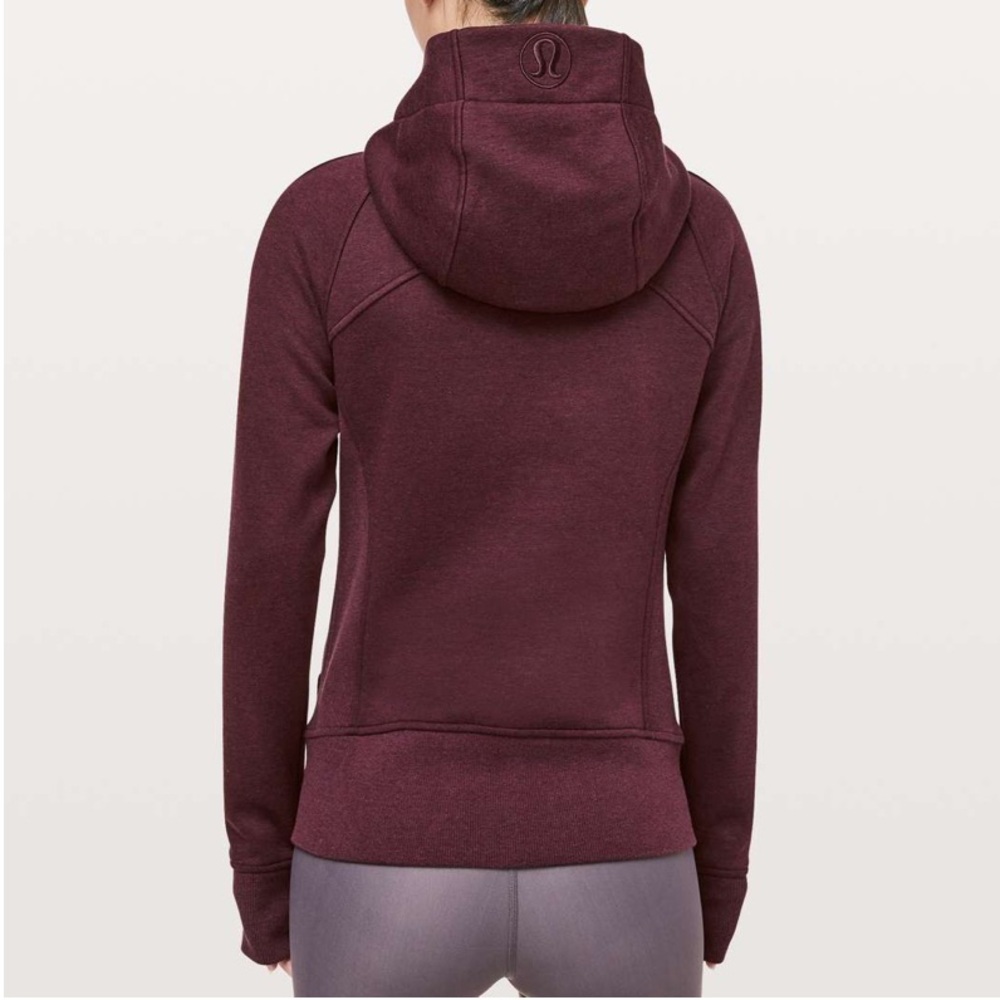 Lululemon Light As Warmth Scuba Hoodie Size 6 Heathered Dark Adobe - Picture 2 of 7